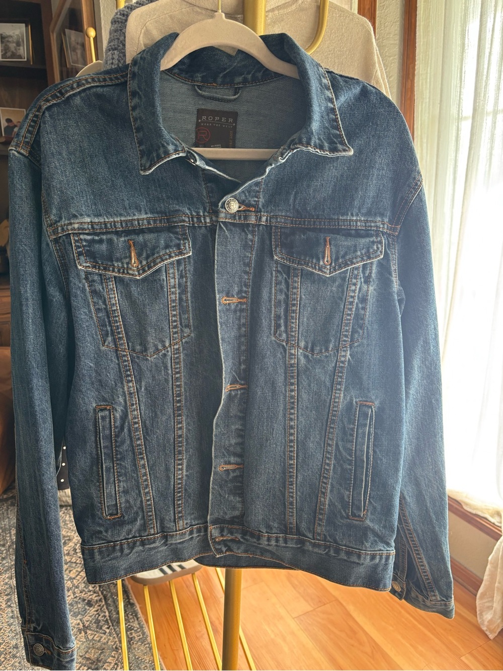 Roper Blue Denim Jacket with Chest Pockets